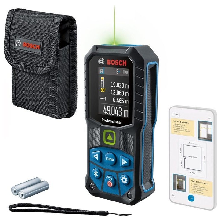 Télémetre laser GLM 50-27 CG Professional Vert - BOSCH - 0601072U00 Télémetre laser GLM 50-27 CG Professional Vert - BOSCH - 0601072U00