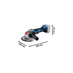 Meuleuse angulaire - BOSCH PROFESSIONAL - GWX 18V-10 - 1000 W - 125 mm