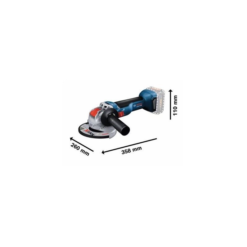 Meuleuse angulaire - BOSCH PROFESSIONAL - GWX 18V-10 - 1000 W - 125 mm Meuleuse angulaire - BOSCH PROFESSIONAL - GWX 18V-10 - 1000 W - 125 mm