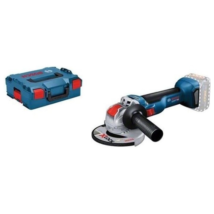 Meuleuse angulaire Bosch Professional X-LOCK GWX 18V-10 sans batterie + L-BOXX - 06017B0101