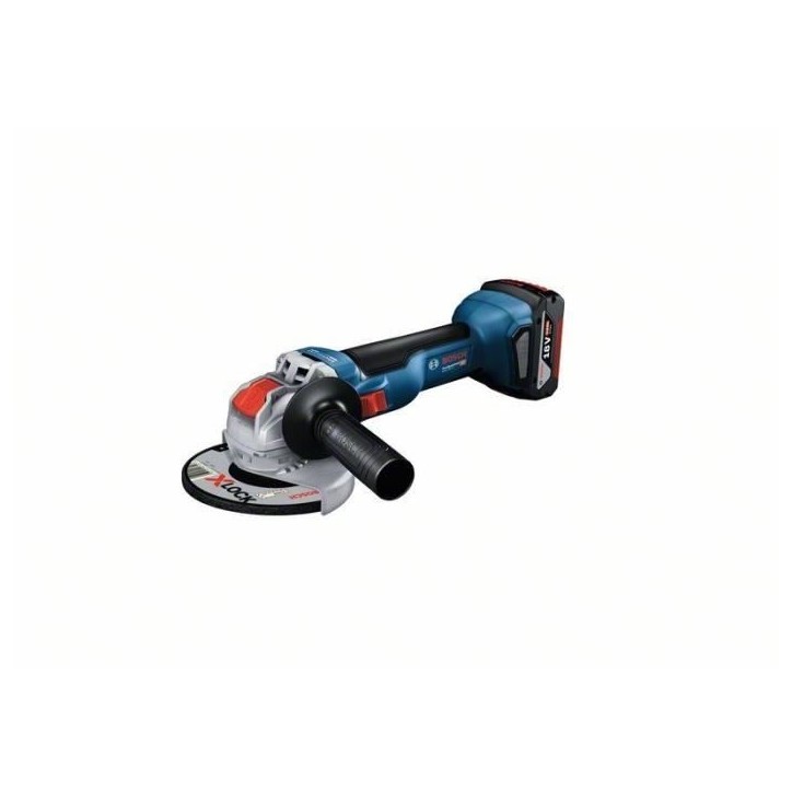 Meuleuse angulaire Bosch Professional X-LOCK GWX 18V-10 - 2 batteries 5,0Ah + chargeur GAL 1880 + L-BOXX
