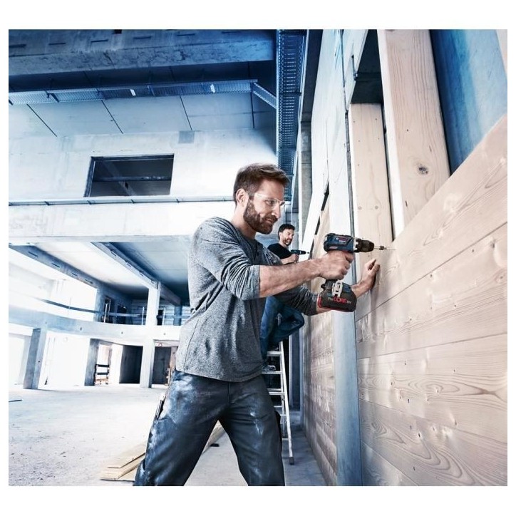 Perceuse-visseuse Bosch Professional GSR 18V-50 + 2 batteries 2,0Ah + chargeur GAL 18V-20 + 43 accessoires + Sacoche