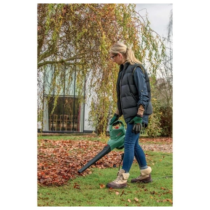 Aspirateur Souffleur Broyeur Bosch - UniversalGardenTidy 3000 - Electrique - 3000 W - 285 km/h - 50 L - Vert