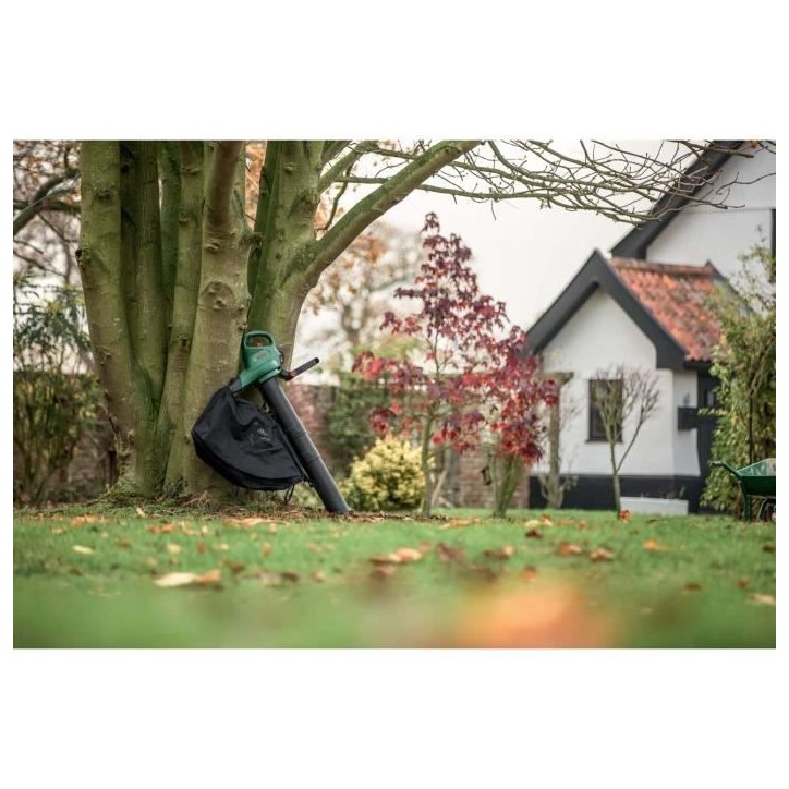 Aspirateur Souffleur Broyeur Bosch - UniversalGardenTidy 3000 - Electrique - 3000 W - 285 km/h - 50 L - Vert