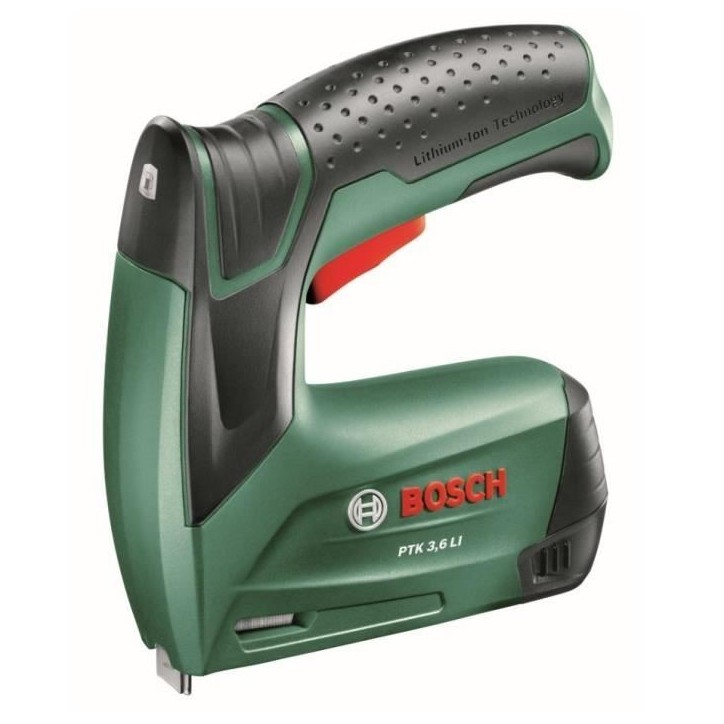 Agrafeuse sans fil BOSCH PTK 3,6 Li - idéale pour bois - batterie Lithium-Ion - livrée avec 1 000 agrafes