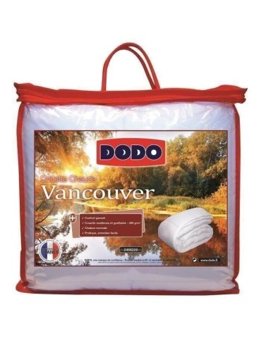 Couette chaude Vancouver - 240 x 260 cm - 400gr/m² - Blanc - DODO