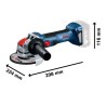 Meuleuse angulaire Bosch Professional GWX 18V-7 sans batterie + L-BOXX