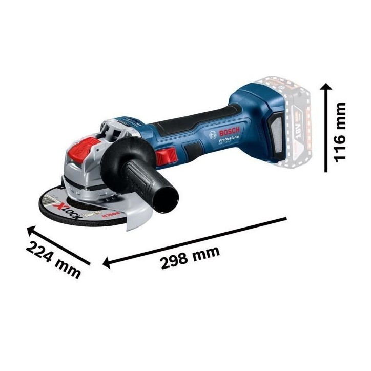 Meuleuse angulaire Bosch Professional GWX 18V-7 sans batterie + L-BOXX - 06019H9102 Meuleuse angulaire Bosch Professional GWX 18V-7 sans batterie + L-BOXX - 06019H9102