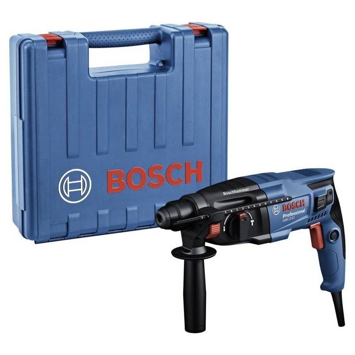 Perforateur-burineur SDS Plus 720W GBH 2-21 + coffret standard - BOSCH - 06112A6000