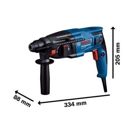 Perforateur-burineur SDS Plus 720W GBH 2-21 (mandrin automatique) en coffret standard - BOSCH - 06112A6001