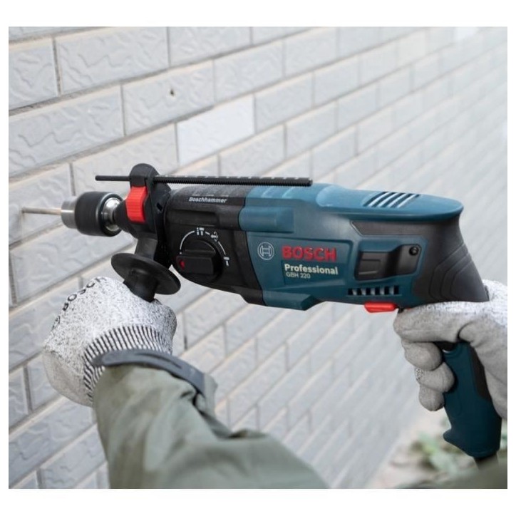 Perforateur-burineur SDS Plus 720W GBH 2-21 (mandrin automatique) en coffret standard - BOSCH - 06112A6001