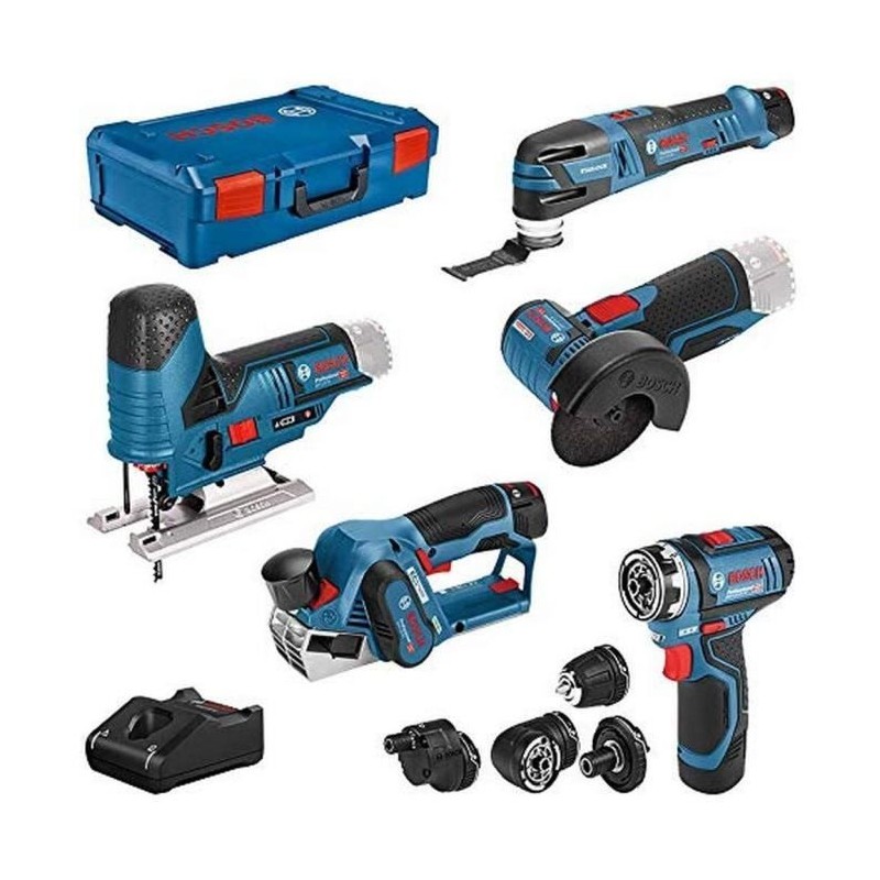 Kit 5 Outils - BOSCH PROFESSIONAL - COMBO KIT 12V - 5 Outils Sans Fil Kit 5 Outils - BOSCH PROFESSIONAL - COMBO KIT 12V - 5 Outils Sans Fil