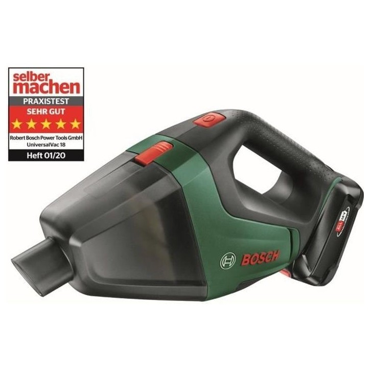 Aspirateur a main sans-fil Bosch - UniversalVac18 SET 1 batterie 2,5Ah
