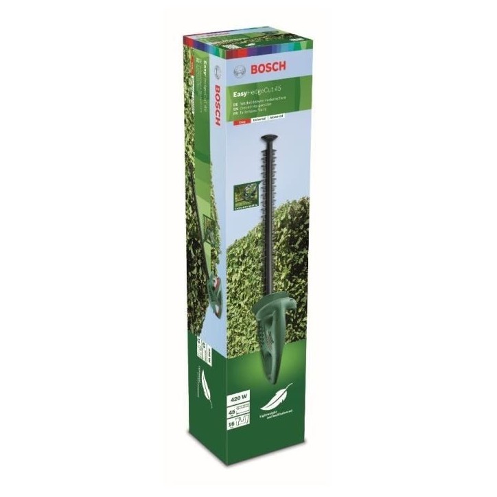 Taille-Haies électrique Bosch - EasyHedgeCut 45 (420 W, Lames de 45 cm)