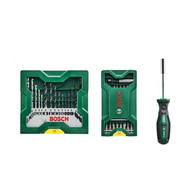 Jeu de 41 embouts + tournevis porte-embout Mini X-Lin BOSCH - 26070176 Jeu de 41 embouts + tournevis porte-embout Mini X-Lin BOSCH - 26070176