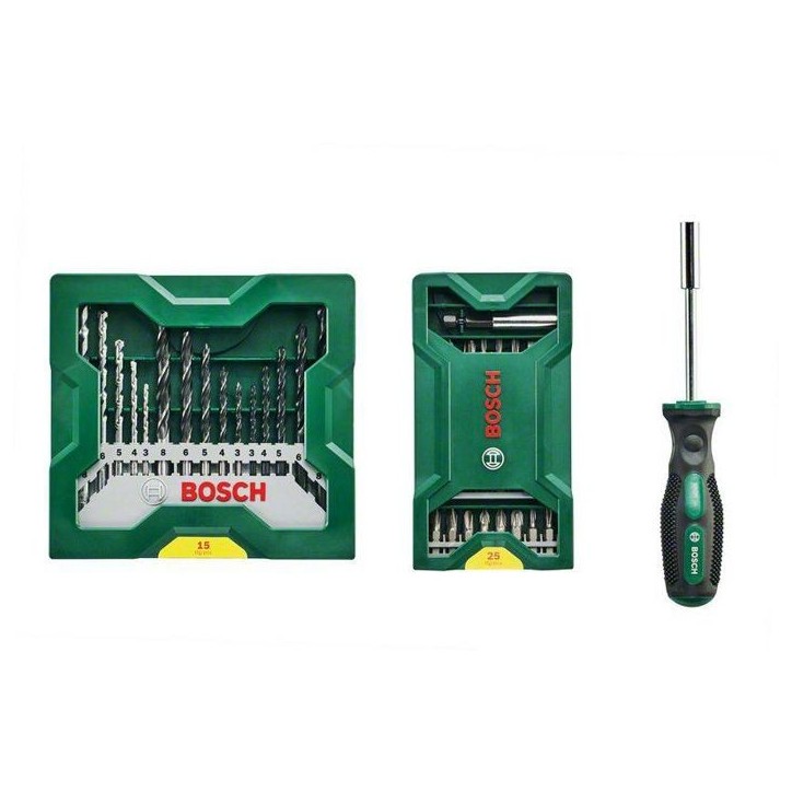 Jeu de 41 embouts + tournevis porte-embout Mini X-Lin BOSCH - 2607017655
