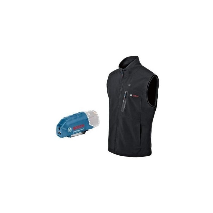 Veste chauffante Bosch Professional GHV 12+18V XA taille S, sans batterie - 06188000EA Veste chauffante Bosch Professional GHV 12+18V XA taille S, sans batterie - 06188000EA