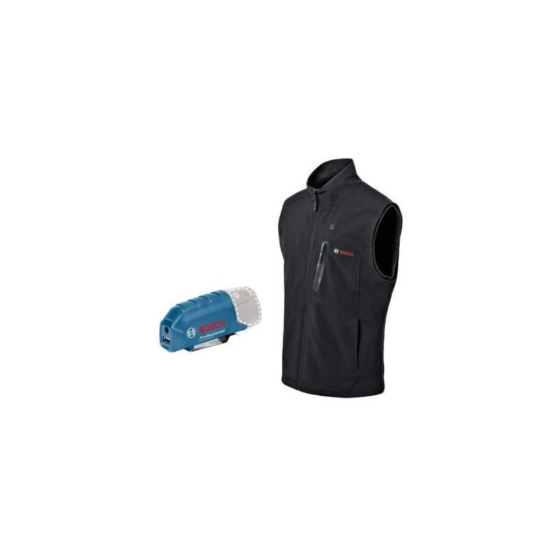 Veste chauffante Bosch Professional GHV 12+18V XA taille 3XL, sans bat Veste chauffante Bosch Professional GHV 12+18V XA taille 3XL, sans bat