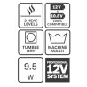 Veste chauffante Bosch Professional GHH 12+18V XA + GAA 12V-21 (sans b
