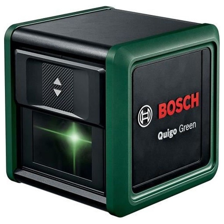 Laser lignes Bosch - Quigo Green - Technologie faisceau vert - Portée 12m Laser lignes Bosch - Quigo Green - Technologie faisceau vert - Portée 12m