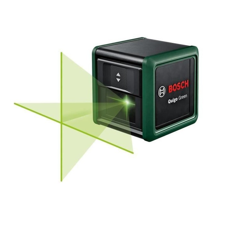 Laser lignes Bosch - Quigo Green - Technologie faisceau vert - Portée 12m Laser lignes Bosch - Quigo Green - Technologie faisceau vert - Portée 12m