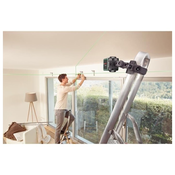 Laser lignes Bosch - Quigo Green - Technologie faisceau vert - Portée 12m Laser lignes Bosch - Quigo Green - Technologie faisceau vert - Portée 12m