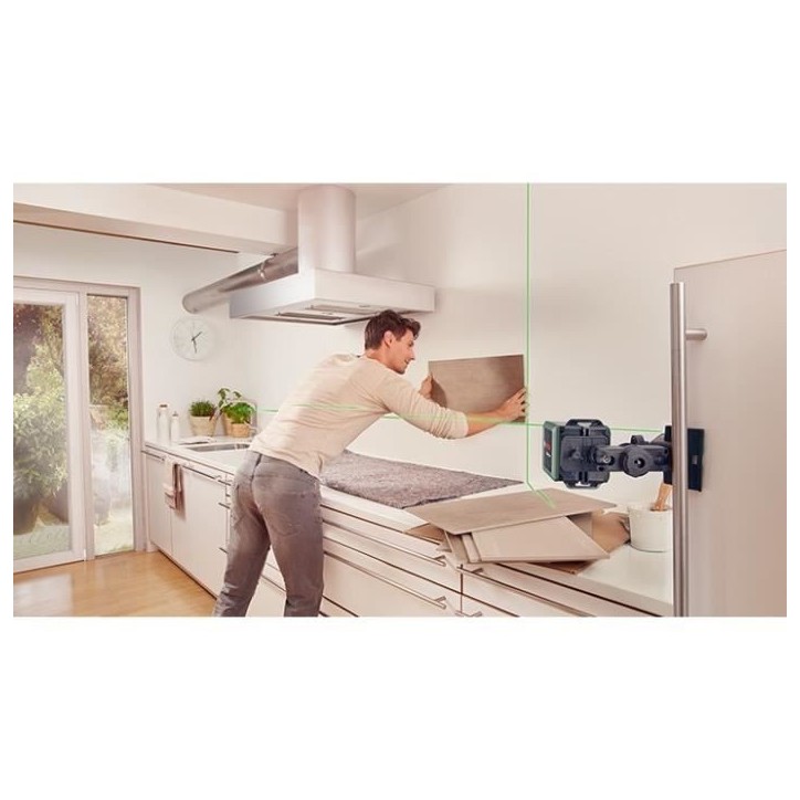 Laser lignes Bosch - Quigo Green - Technologie faisceau vert - Portée 12m Laser lignes Bosch - Quigo Green - Technologie faisceau vert - Portée 12m