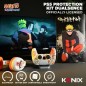 Coque de Protection - KONIX - Pour manette DualSense PS5 - Silicone - Appuie-Pouces - Motif Konoha et Naruto - Blanc