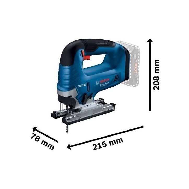 Scie sauteuse sans fil Bosch Professional GST 18V-125 B - 18V - Bleu - Sauteuse & Pendulaire - Bois Scie sauteuse sans fil Bosch Professional GST 18V-125 B - 18V - Bleu - Sauteuse & Pendulaire - Bois