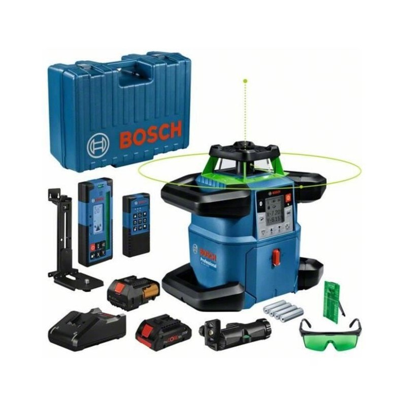 Laser rotatif Bosch Professional GRL 650 CHVG avec batterie, piles, ce Laser rotatif Bosch Professional GRL 650 CHVG avec batterie, piles, ce