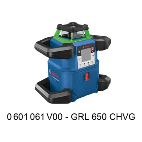 Laser rotatif Bosch Professional GRL 650 CHVG avec batterie, piles, cellule, lunettes, supports, platine, en coffret - 0601061V0