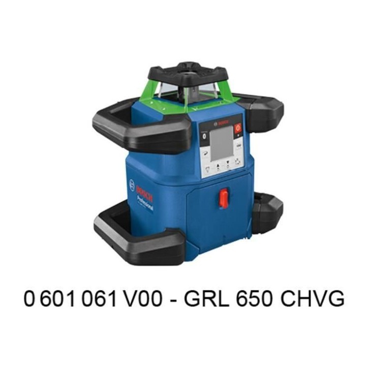 Laser rotatif Bosch Professional GRL 650 CHVG avec batterie, piles, cellule, lunettes, supports, platine, en coffret - 0601061V0 Laser rotatif Bosch Professional GRL 650 CHVG avec batterie, piles, cellule, lunettes, supports, platine, en coffret - 0601061V0