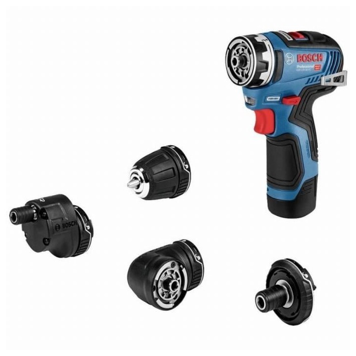Perceuse-visseuse Bosch Professional GSR 12V-35 FC + GFA 12-H + GFA 12-B + L-BOXX - 06019H300B Perceuse-visseuse Bosch Professional GSR 12V-35 FC + GFA 12-H + GFA 12-B + L-BOXX - 06019H300B