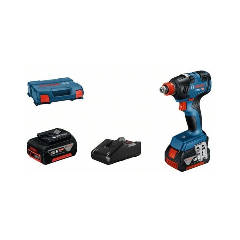 Visseuse a chocs Bosch Professional GDX 18V-200 2x4,0Ah L-C - 200 Nm - Visseuse a chocs Bosch Professional GDX 18V-200 2x4,0Ah L-C - 200 Nm -