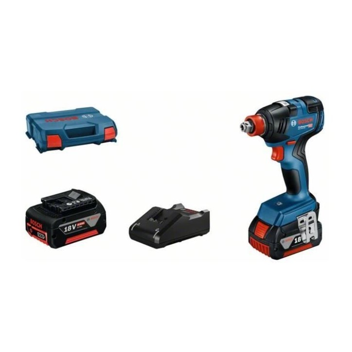 Visseuse a chocs Bosch Professional GDX 18V-200 2x4,0Ah L-C - 200 Nm -4000 cps/min - 06019J2206 Visseuse a chocs Bosch Professional GDX 18V-200 2x4,0Ah L-C - 200 Nm -4000 cps/min - 06019J2206