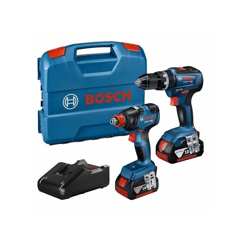 Kit 2 outils Bosch Professional Visseuse a chocs/boulonneuse GDX 18V-2 Kit 2 outils Bosch Professional Visseuse a chocs/boulonneuse GDX 18V-2