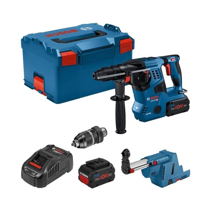 Perforateur Bosch Professional GBH 18V-28CF 3,3J avec dispositif d'asp Perforateur Bosch Professional GBH 18V-28CF 3,3J avec dispositif d'asp