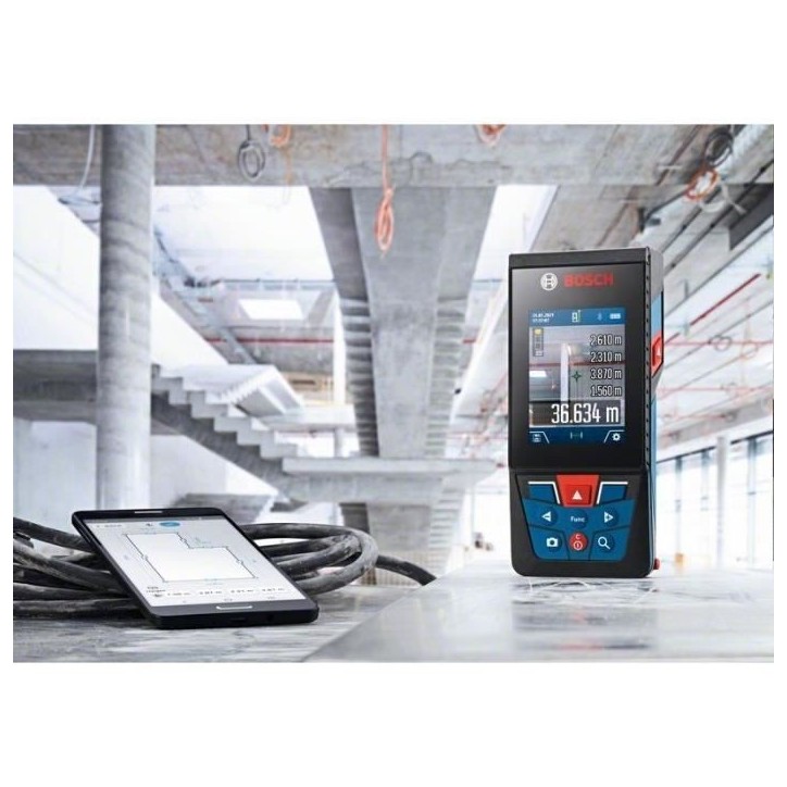 Télémetre laser Bosch Professional GLM 150-27 C (Bluetooth, portée: 0,08 – 150,00 m câble micro USB, housse) - 0601072Z00 Télémetre laser Bosch Professional GLM 150-27 C (Bluetooth, portée: 0,08 – 150,00 m câble micro USB, housse) - 0601072Z00