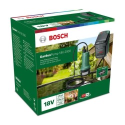 Pompe submersible Bosch - GardenPump 18V-2000 (avec fixation murale et