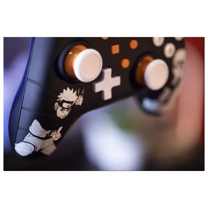 Manette filaire - KONIX - Naruto Shippuden Nintendo Switch / Switch 2 / PC - Fonction vibration - Câble 3 m - Motif Naruto - No