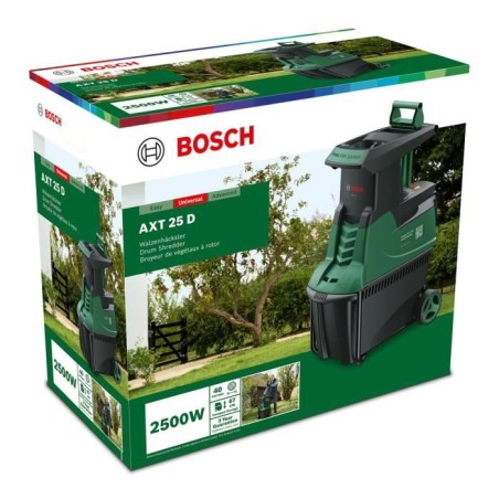 Broyeur de végétaux Bosch - AXT 25D - branches jusqu'a 40 mm - électrique