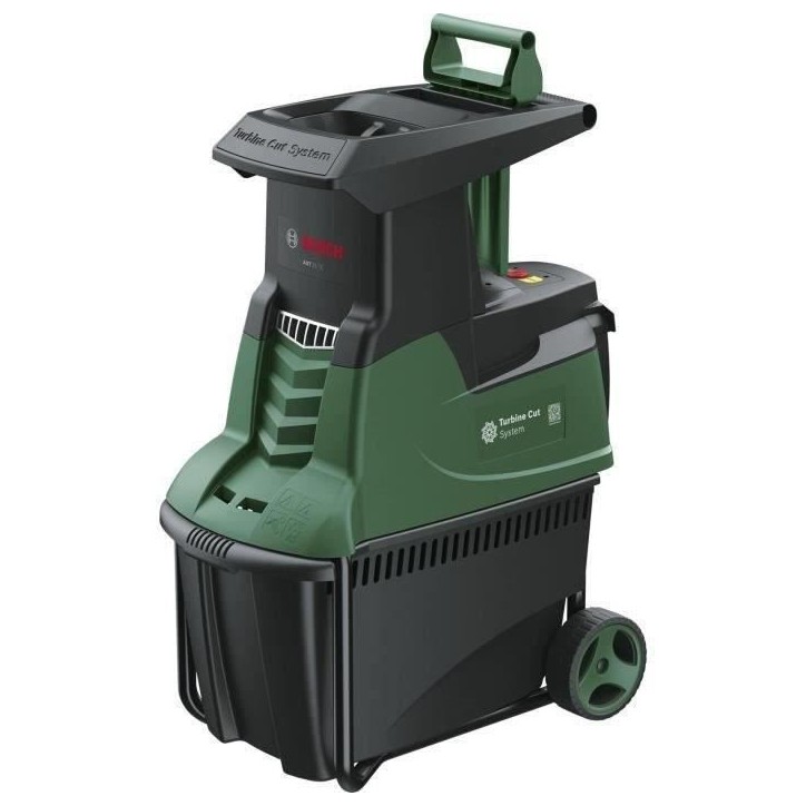 Broyeur de végétaux électrique silencieux AXT 25 TC - Bosch - Capacité de coupe 45mm - 2500W