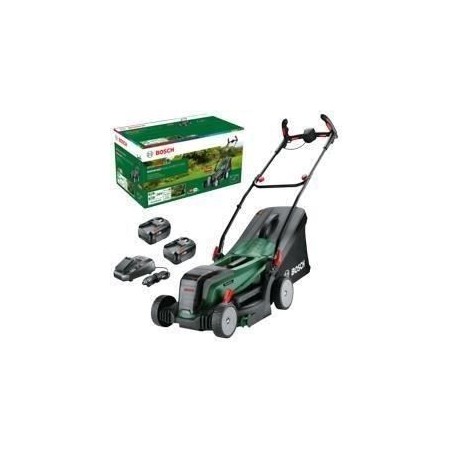 Bosch Tondeuse UniversalRotak 37-550 - avec 2 Batteries 4,0 Ah et Char