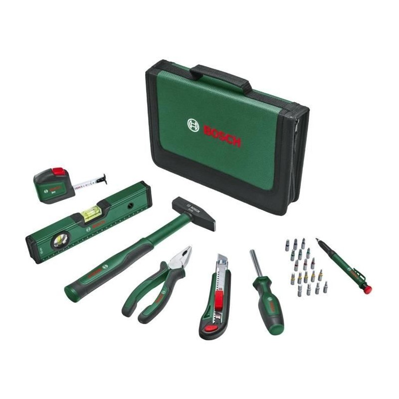 Bosch Set d'outils a main Universal 25 pieces Bosch Set d'outils a main Universal 25 pieces