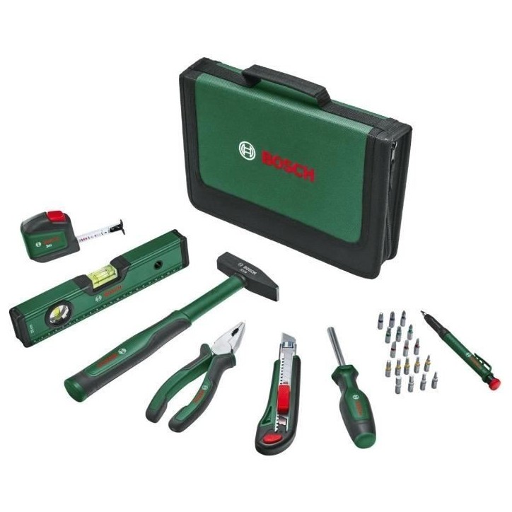 Bosch Set d'outils a main Universal 25 pieces Bosch Set d'outils a main Universal 25 pieces