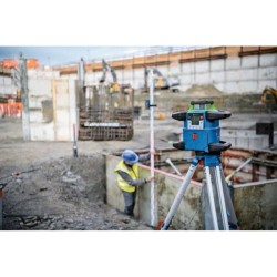 Laser rotatif Bosch Professional GRL 650 CHVG avec piles, cellule de r