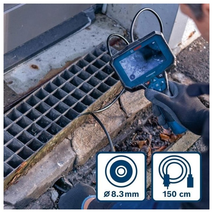 Caméra d'inspection Bosch Professional GIC 12V-4-23 C, a piles - 0601241500