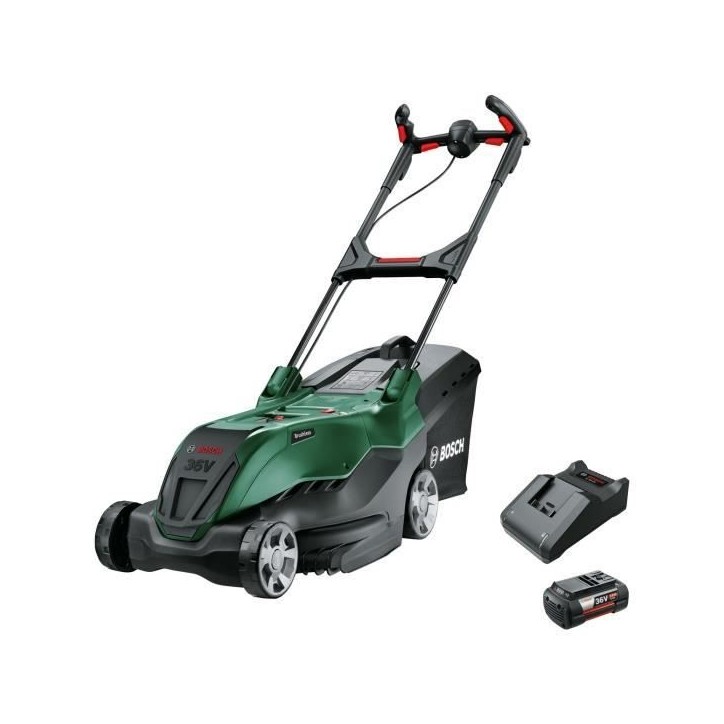Tondeuse sanf il 36V Bosch - AdvancedRotak 40-650 (1 700 W Largeur de Coupe : 40 cm) + batterie chargeur