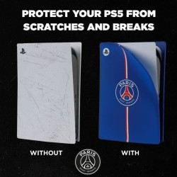 Façade de protection - KONIX - PSG - PS5 - Silicone - Antichoc - Anti