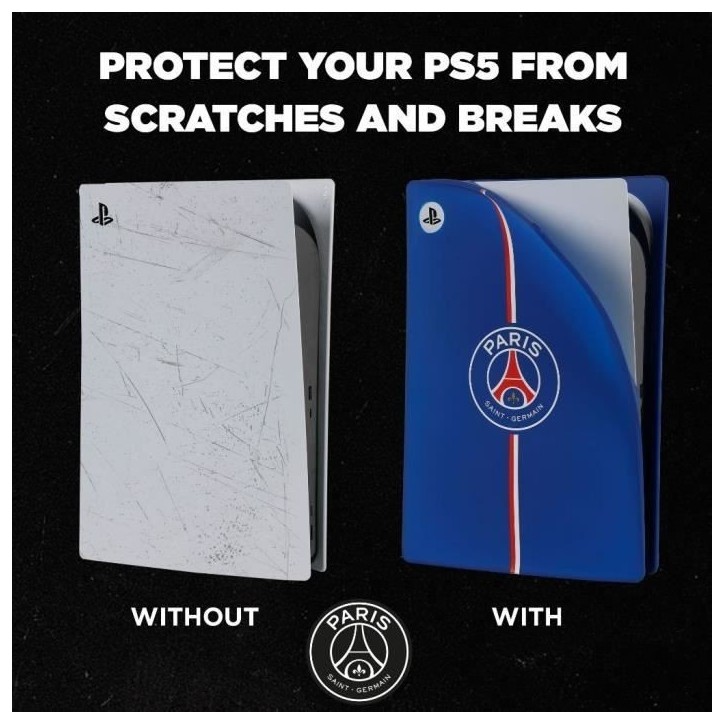 Façade de protection - KONIX - PSG - PS5 - Silicone - Antichoc - Anti-rayures - Bleu Façade de protection - KONIX - PSG - PS5 - Silicone - Antichoc - Anti-rayures - Bleu